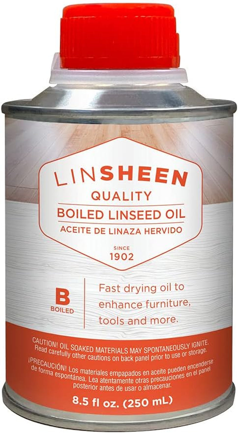 Boiled Linseed Oil – Fast Drying Flaxseed Wood Treatment to Rejuvenate, Restore and Condition Outdoor and Indoor Wood Furniture, Floors and Sports Equipment, 250 ML