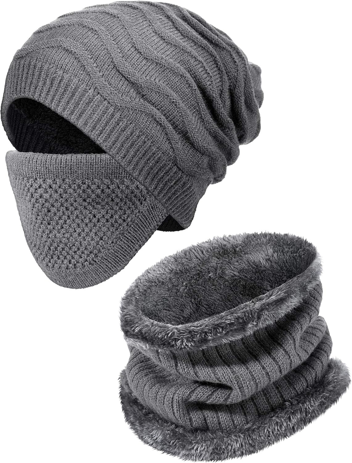 Mens Winter Hat Scarf